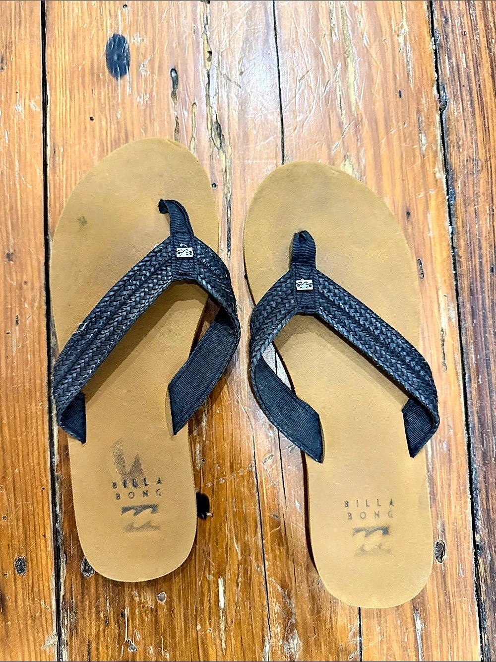 Billabong Women's Braided Strap Sandals in Black & Brown US 9